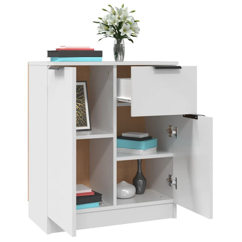vidaXL Sideboards 2 pcs White 60x30x70 cm Engineered Wood