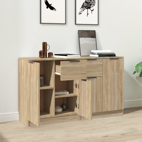 vidaXL Sideboards 2 pcs Sonoma Oak 60x30x70 cm Engineered Wood