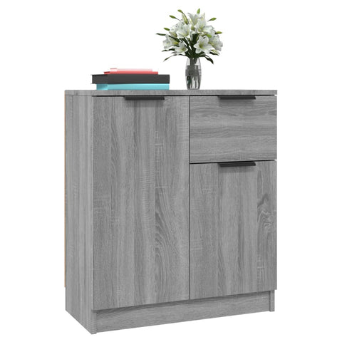 vidaXL Sideboards 2 pcs Grey Sonoma 60x30x70 cm Engineered Wood