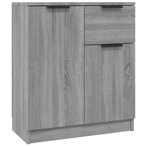 vidaXL Sideboards 2 pcs Grey Sonoma 60x30x70 cm Engineered Wood