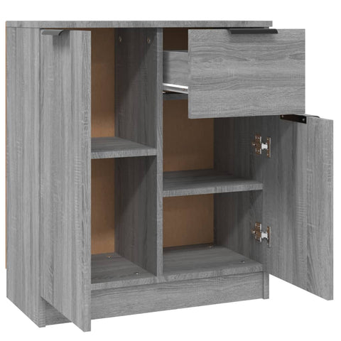 vidaXL Sideboards 2 pcs Grey Sonoma 60x30x70 cm Engineered Wood