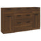 vidaXL 3 Piece Sideboard Set Brown Oak Engineered Wood