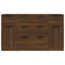 vidaXL 3 Piece Sideboard Set Brown Oak Engineered Wood