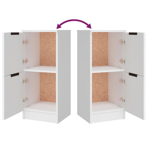 vidaXL Sideboards 3 pcs White Engineered Wood