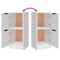 vidaXL Sideboards 3 pcs White Engineered Wood