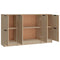 vidaXL Sideboards 3 pcs Sonoma Oak Engineered Wood