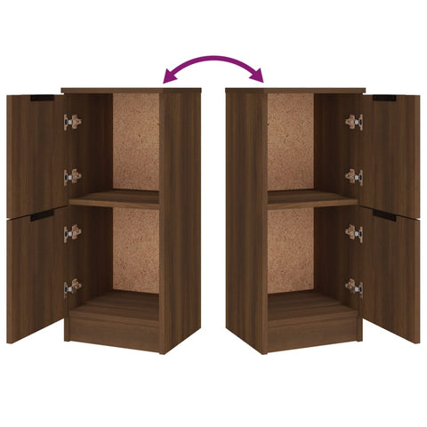 vidaXL Sideboards 3 pcs Brown Oak Engineered Wood