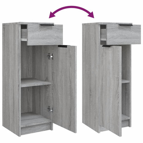 vidaXL 5 Piece Bathroom Cabinet Set Grey Sonoma Engineered Wood