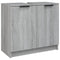 vidaXL 3 Piece Bathroom Cabinet Set Grey Sonoma Engineered Wood