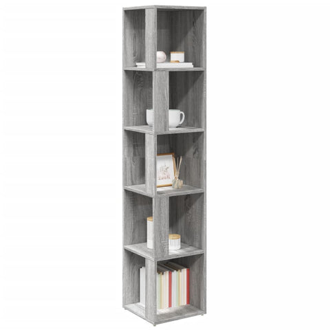 vidaXL Corner Cabinet Grey Sonoma 33x33x164.5 cm Engineered Wood