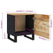 vidaXL Bedside Cabinet 40x33x46 cm Solid Wood Mango