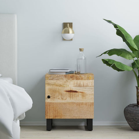 vidaXL Bedside Cabinet 40x33x46 cm Solid Wood Mango