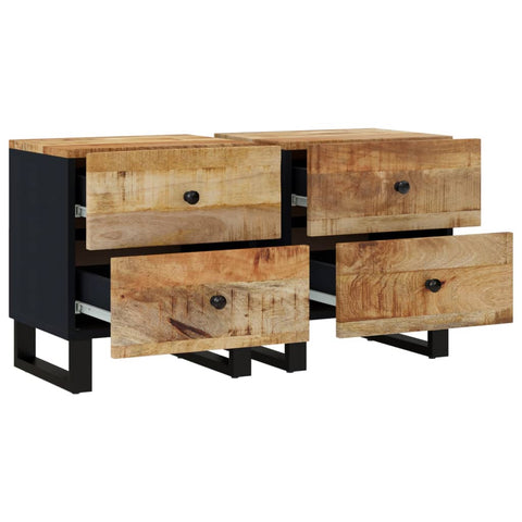 vidaXL Bedside Cabinets 2 pcs 40x33x46 cm Solid Wood Mango