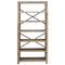 vidaXL 6-Tier Bookcase 80x30x170 cm Solid Wood Acacia