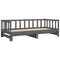 vidaXL Pull-out Day Bed without Mattress Grey 2x(90x190)cm
