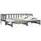 vidaXL Pull-out Day Bed without Mattress Grey 2x(90x190)cm