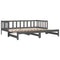 vidaXL Pull-out Day Bed without Mattress Grey 2x(90x190)cm
