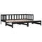 vidaXL Pull-out Day Bed without Mattress Black 2x(90x190)cm