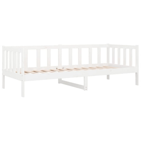 vidaXL Day Bed without Mattress White 80x200cm Solid Wood Pine