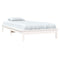820527 vidaXL Bed Frame without Mattress White 90x200 cm Solid Wood