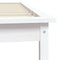820527 vidaXL Bed Frame without Mattress White 90x200 cm Solid Wood