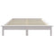 vidaXL Bed Frame without Mattress White Solid Wood Pine King Size