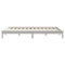vidaXL Bed Frame without Mattress White Solid Wood Pine King Size