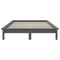 vidaXL Bed Frame without Mattress Grey Solid Wood Pine King Size