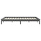 vidaXL Bed Frame without Mattress Grey Solid Wood Pine King Size