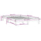 vidaXL Bed Frame without Mattress Honey Brown Super King Size Solid Wood