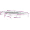 vidaXL Bed Frame without Mattress Honey Brown 200x200 cm Solid Wood