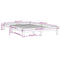vidaXL Bed Frame without Mattress Grey 140x190 cm Solid Wood Pine