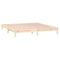 vidaXL LED Bed Frame without Mattress 160x200 cm Solid Wood