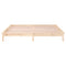 vidaXL LED Bed Frame without Mattress 160x200 cm Solid Wood