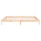 vidaXL LED Bed Frame without Mattress 160x200 cm Solid Wood