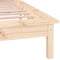 vidaXL LED Bed Frame without Mattress 160x200 cm Solid Wood