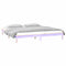 vidaXL LED Bed Frame without Mattress 180x200 cm Super King  Solid Wood