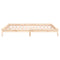 vidaXL LED Bed Frame without Mattress 180x200 cm Super King  Solid Wood