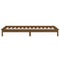vidaXL LED Bed Frame without Mattress Honey Brown 75x190cm  Solid Wood
