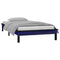 vidaXL LED Bed Frame without Mattress Black 90x190 cm Single Single Solid Wood