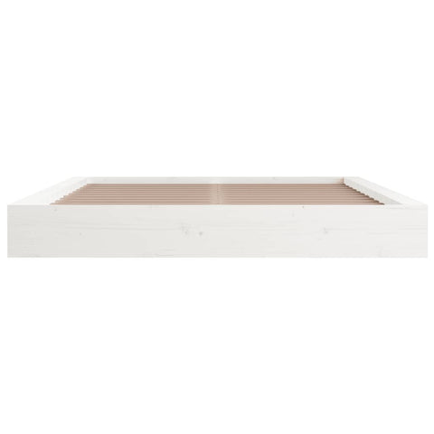 vidaXL Bed Frame without Mattress White 180x200 cm Super King  Solid Wood