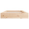 vidaXL Bed Frame without Mattress 75x190 cm Small Single Small Single Solid Wood