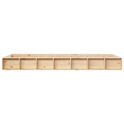 vidaXL Bed Frame without Mattress 75x190 cm Small Single Small Single Solid Wood