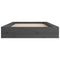 vidaXL Bed Frame without Mattress Grey 135x190 cm Double Double Solid Wood