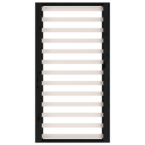 vidaXL Bed Frame without Mattress Black 135x190 cm Double Double Solid Wood