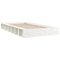vidaXL Bed Frame without Mattress White 140x190 cm Solid Wood
