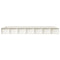 vidaXL Bed Frame without Mattress White 140x190 cm Solid Wood