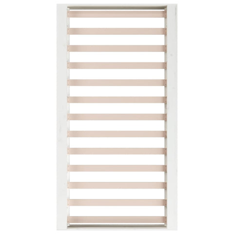 vidaXL Bed Frame without Mattress White 140x190 cm Solid Wood