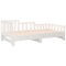 vidaXL Pull-out Day Bed without Mattress White 2x(80x200) cm