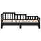vidaXL Pull-out Day Bed without Mattress Black 2x cm Solid Wood Pine